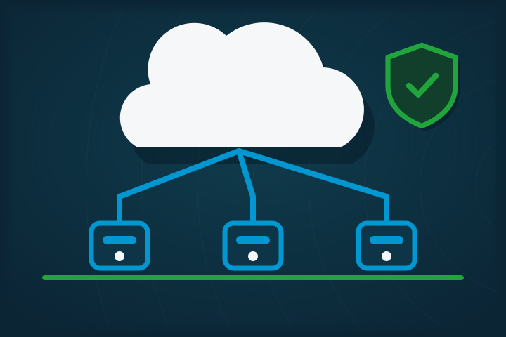 Cloud platform with connections down to on-site systems